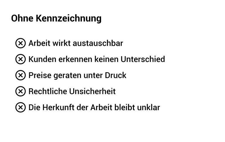 Vergleich: KI Inhalte vs menschliche Arbeit mit HUMAVE Label Mit und ohne HUMAVE Kennzeichnung im Vergleich: Unterschiede zwischen KI-generierten und menschlich erstellten Inhalten hinsichtlich Vertrau