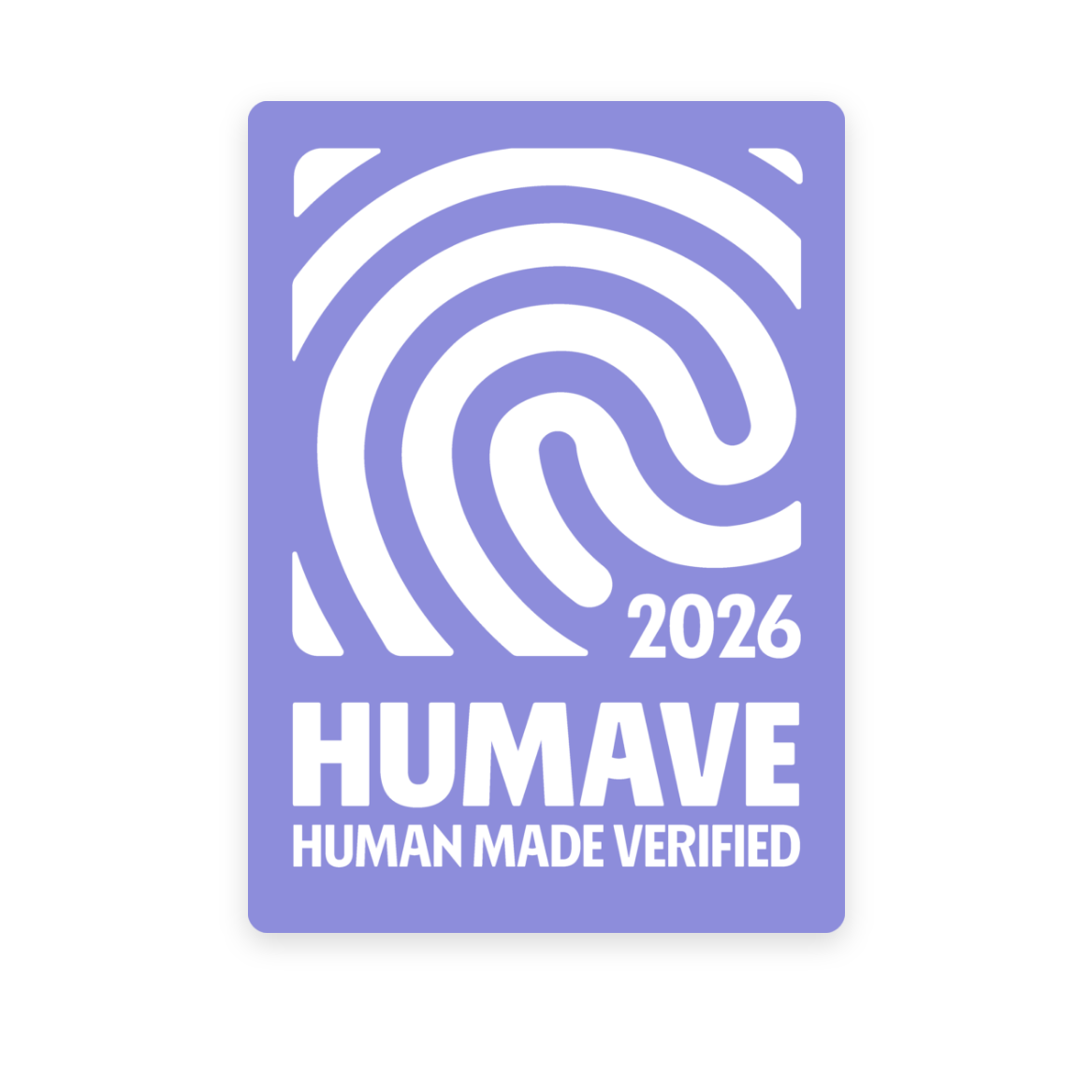 HUMAVE Siegel für menschliche Arbeit HUMAVE Siegel für menschliche Arbeit – Offizielle Zertifizierung gegen reine KI-Generierung.